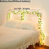 NNETM 5m Artificial Leaf Flower Fairy String Lights