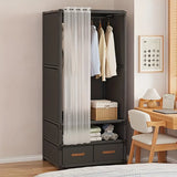 NNETM Foldable Drawers and Wardrobe Storage Cabinet - 2 Drawers