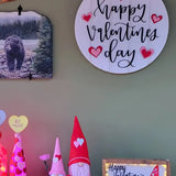 NNETM Valentine's Day Wooden Door Hanger - Heartwarming Sign for Love Celebrations