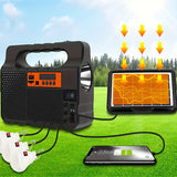 NNETM Portable Solar Searchlight: Outdoor Camping LED Light with Energy Storage