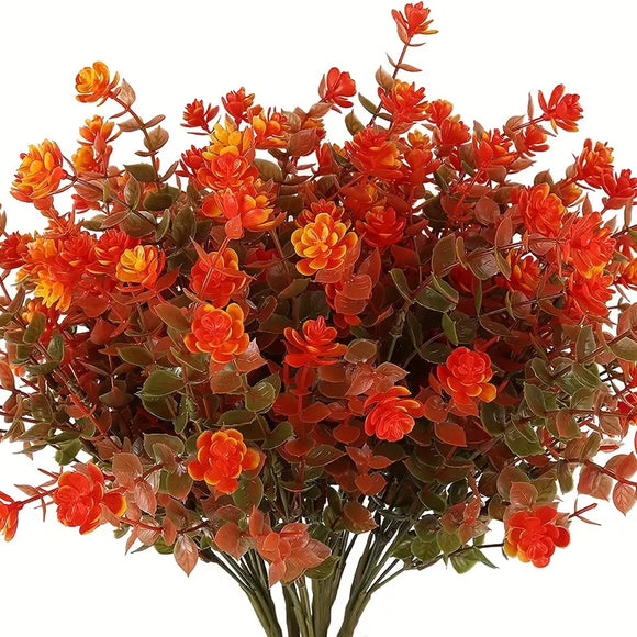 NNETM Vibrant Artificial Fall Flowers - Set of 4