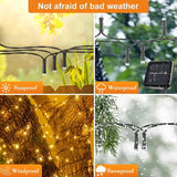 Enhance Your Outdoor Decor with 11.89m 200 LED Solar Fairy Lights | Waterproof Multicolor Garland Lights