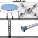 NNECW 360 Rotating Shower Stool with 6 Height & Anti-Slip Rubber Tips