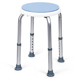 NNECW 360 Rotating Shower Stool with 6 Height & Anti-Slip Rubber Tips