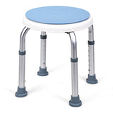NNECW 360 Rotating Shower Stool with 6 Height & Anti-Slip Rubber Tips