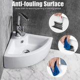 NNECW Bathroom Vessel Sink with Pop-up Drainer for Home/Restaurant/Hotel