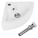 NNECW Bathroom Vessel Sink with Pop-up Drainer for Home/Restaurant/Hotel