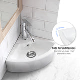 NNECW Bathroom Vessel Sink with Pop-up Drainer for Home/Restaurant/Hotel