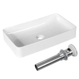 NNECW Bathroom Vessel Sink with Pop-up Drain