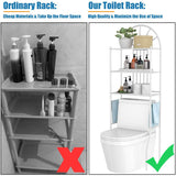 NNECW Bathroom Organizer with Metal Frame Shelf for Home Bathroom Laundry