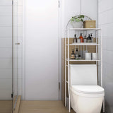 NNECW Bathroom Organizer with Metal Frame Shelf for Home Bathroom Laundry
