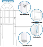 NNECW Bathroom Organizer with Metal Frame Shelf for Home Bathroom Laundry
