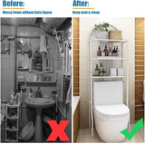 NNECW Bathroom Organizer with Metal Frame Shelf for Home Bathroom Laundry