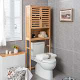 NNECW 3-Tier Bamboo cabinet with Adjustable and Removable Shelf for Bathroom