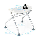 NNECW 3-Level Height Adjustable Shower Seat with Handles
