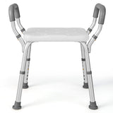 NNECW Bath Chair Shower Bench with Detachable Padded Arms for Seniors
