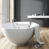 NNECW Bath Chair Shower Bench with Detachable Padded Arms for Seniors