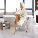 NNECW Bath Chair Shower Bench with Detachable Padded Arms for Seniors