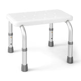 NNECW Bath Chair Shower Bench with Anti-slip Rubber Mats for Seniors