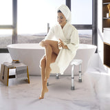 NNECW Bath Chair Shower Bench with Anti-slip Rubber Mats for Seniors