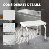 NNECW Bath Chair Shower Bench with Anti-slip Rubber Mats for Seniors