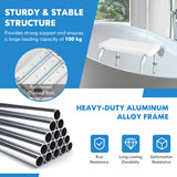 NNECW Bath Chair Shower Bench with Anti-slip Rubber Mats for Seniors