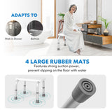 NNECW Bath Chair Shower Bench with Anti-slip Rubber Mats for Seniors