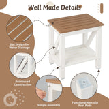 NNECW 2-tier Shower Bench with Storage Shelf for the Elderly & Disabled