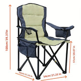 NNETM Portable Outdoor Folding Chair - Beige Yellow