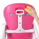NNECW 3 in 1 Convertible Baby High Chair with Feeding Tray-Pink