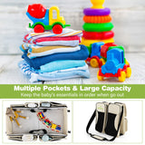 NNECW 3 in 1 Baby Bassinet Diaper Bag with Fitted Sheet