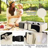 NNECW 3 in 1 Baby Bassinet Diaper Bag with Fitted Sheet
