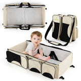 NNECW 3 in 1 Baby Bassinet Diaper Bag with Fitted Sheet