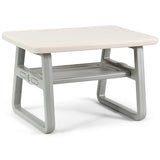 NNECW 3 Piece Kids Table and 2 Chairs Set with Storage Shelf