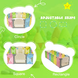 NNECW Folding Baby Playpen with Safety Lock for Outdoor & Indoor