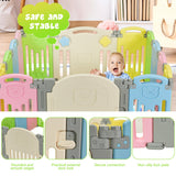 NNECW Folding Baby Playpen with Safety Lock for Outdoor & Indoor