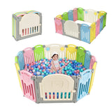 NNECW Folding Baby Playpen with Safety Lock for Outdoor & Indoor