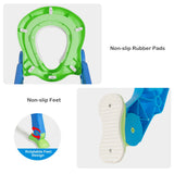 NNECW Potty Training Toilet Seat with Adjustable Step for Kids