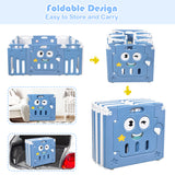 NNECW 14-Panel  Baby Fence with Safety Lock &  Educational Toys