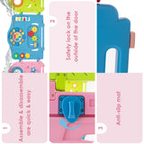 NNECW 14 Panel Baby Playpen with Safety Lock & Lovely Toys for Children