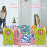 NNECW 16 Panel Baby Playpen with Safety Lock & Lovely Toys for Children