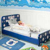 NNECW Foldable Baby Bed Rail for Toddlers with Soft Foam-Gray