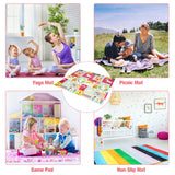 NNECW Foldable and Reversible Baby Play Mat with Non-Toxic Material for Indoor and Outdoor Use