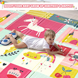 NNECW Foldable and Reversible Baby Play Mat with Non-Toxic Material for Indoor and Outdoor Use