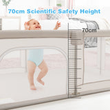 NNECW Kids Safety Play Yard Activity Center for Infants-White