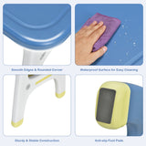 NNECW 2 Piece Kids Table & Chair Set with Building Blocks for Kids 1-5