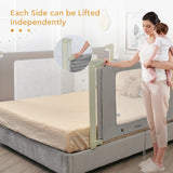 NNECW 150/180/200CM Folding Bed Rail Cot Guard for Toddler -S