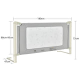NNECW 150/180/200CM Folding Bed Rail Cot Guard for Toddler -M