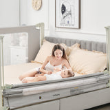 NNECW 150/180/200CM Folding Bed Rail Cot Guard for Toddler -L