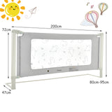 NNECW 150/180/200CM Folding Bed Rail Cot Guard for Toddler -L